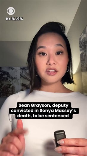 Sean Grayson, the sheriff's deputy who was convicted in the 2024 death of Sonya Massey, is set to be sentenced on Thursday morning. Grayson was found guilty of second-degree murder in the fall, which means he could face four to 20 years in prison — a verdict that disappointed Massey's family who was hoping for a first-degree murder conviction. CBS News' Karen Hua spoke with Massey's cousin, Sontae, about the precedent he believes this case is setting. | CBS News