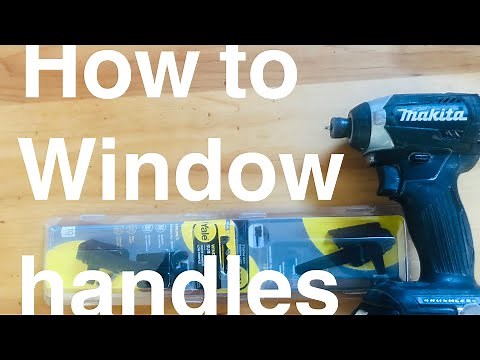 How to replace: aluminium window handles