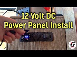 12 Volt DC Power Panel Installation - Kohree 120W USB C & 3.0 + Cigarette Lighter Socket & Switch