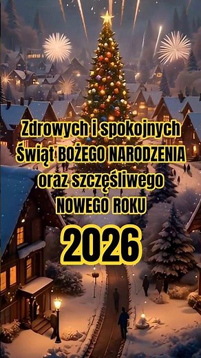 ŻYCZENIA ŚWIĄTECZNE NA BOŻE NARODZENIE i ZYCZENIA NOWOROCZNE 2026 #wydarzenia #shorts