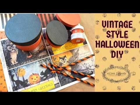 Vintage Style Halloween DIY | Retro Style and SO easy!