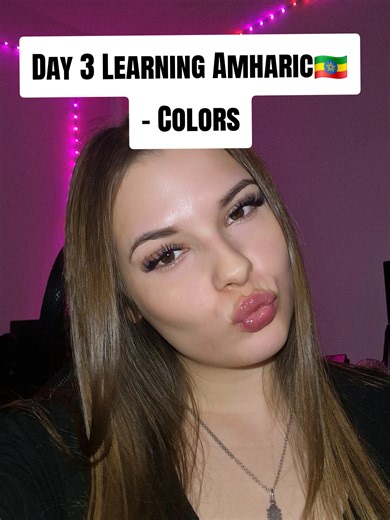 Learning Amharic Colors on Day 3 🇪🇹