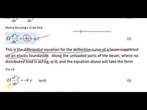 ٣١ مايو ٢٠٢٠ Beam on Elastic Foundation Lecture 1a