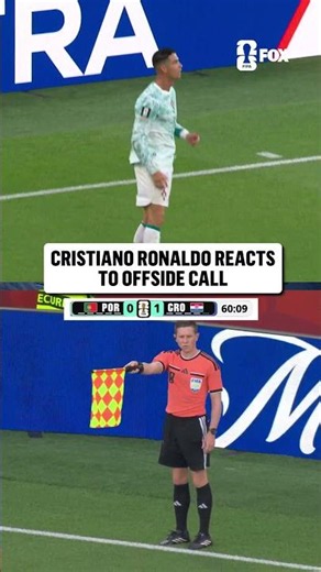 Ronaldo could not believe this was called offside