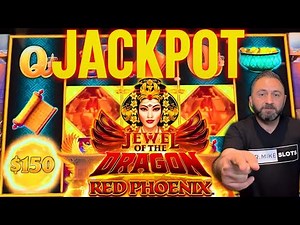 OMG VEGAS TIME! JEWEL OF THE DRAGON RED PHOENIX WENT INSANE — JACKPOT & BONUS HITS!