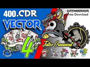 400 VECTOR Format CDR File Mentahan PART 4 #digitalprinting #vector #cuttingsticker #sablon