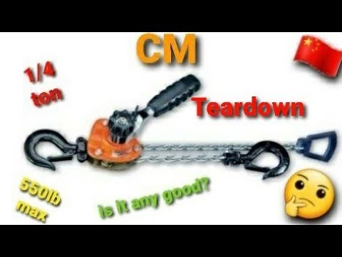 CM Series 602 1/4-Ton Lever Chain Hoist. Teardown