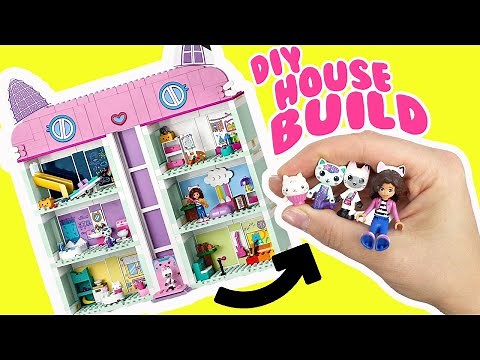 Gabby's Dollhouse Dolls are Building Lego Playhouse! DIY Crafts for Kids