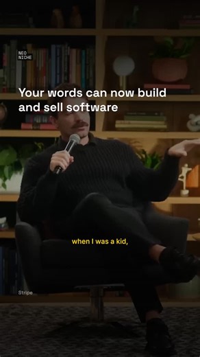 Neo Niche on Instagram: ""English is becoming the next hot programming language." Guillermo Rauch breaks down the massive shift from 20M developers to 500M builders. The barrier to entry is no longer learning syntax –it's just communicating clearly. If you can describe your business idea in Slack, you can now build it, ship it, and sell it. Comment 'tools' for my top AI dev picks. Credit: Stripe"