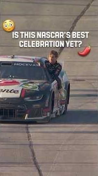 Hocevar's celebration might be our craziest burnout yet 🤘
