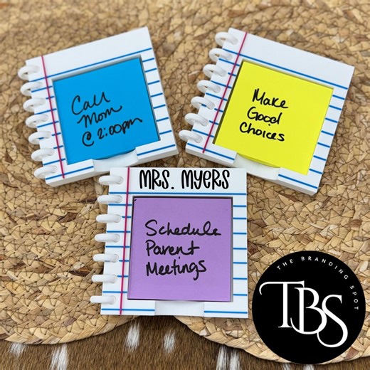 Sticky Note Holder -teacher Spiral Notebook - 3D Printed - Teacher Appreciation Gift - Note Organizer - Reminder - Classroom Organization - Etsy