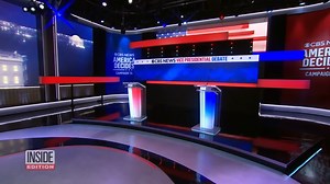 18K views · 52 reactions | The stage is set for the 2024 vice presidential debate at the CBS Broadcast Center in New York City. In fact the debate stage used to be Inside Edition's studio. There are several changes from the presidential debate. The microphones will not be muted so the candidates will be free to interrupt each other, and there will be no fact-checking. CBS says the candidates are responsible for fact-checking each other. | Inside Edition | Facebook