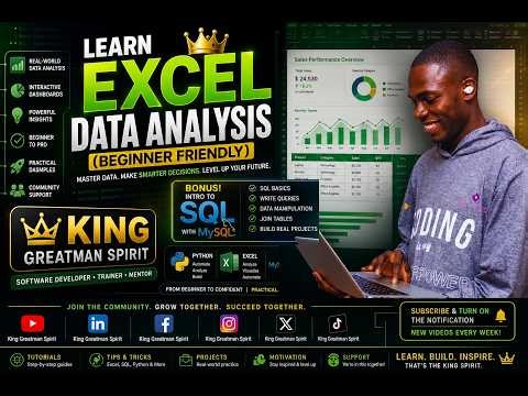 Start Data Analysis with Excel (Beginner Guide) + SQL Intro 🚀