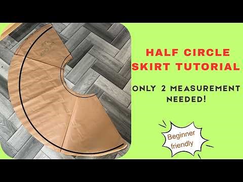How to Draft a Half Circle Skirt Pattern: Easy Step by Step Tutorial for Beginners