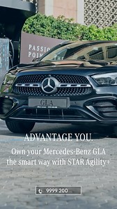 Own your Dream Mercedes-Benz GLA the smart way with STAR Agility+ EMI...