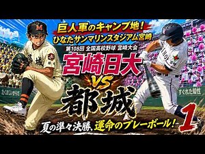 宮崎日大 vs 都城 ① 夏の準々決勝、運命のプレーボール！「自立・剛健」を掲げる古豪か、今春準Vの実力派・宮崎日大か！ 【字幕】2026年7月16日 第108回全国高等学校野球選手権 宮崎大会
