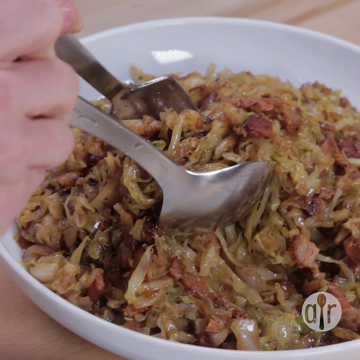 9.8M views · 63K shares | Fried Cabbage with Bacon, Onion, and Garlic...