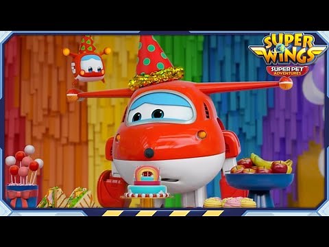 [SUPERWINGS7] Jett's Birthday Party | Superwings Superpet Adventures | S7 EP21 | Super Wings