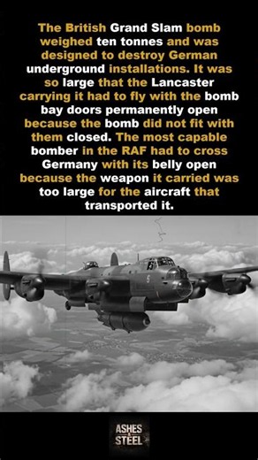 The largest Allied bomb was too big for the aircraft that carried it