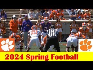 (First half) Team Orange vs Team White, 2024 Clemson Spring Football Game Highlights