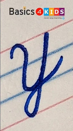 Capital Cursive letter Y | Capital Letter 'Y' Cursive Handwriting | Cursive Writing | @Basics4Kids