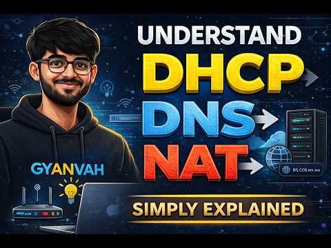 DHCP, DNS and NAT in One Video | Networking Essentials | Gyanvah
