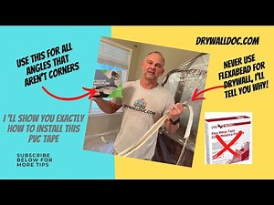 How to easily Install Drywall Strait Flex Tape where Flex Bead was falling off