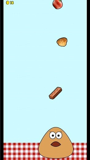 Pou gameplay - food drop | So fast! #pougameplay