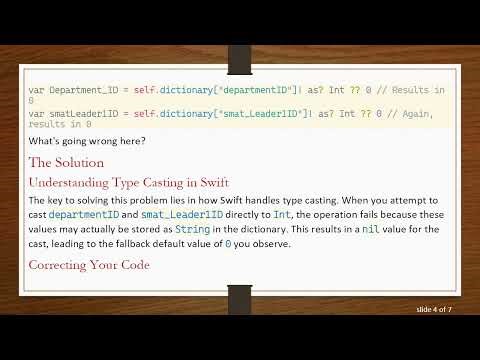 How to Fix Dictionary Value Access Issues in Swift