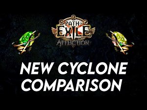 NEW CYCLONE - is it good for ATTACK BUILDS? Gem Comparison | Path of Exile: Affliction