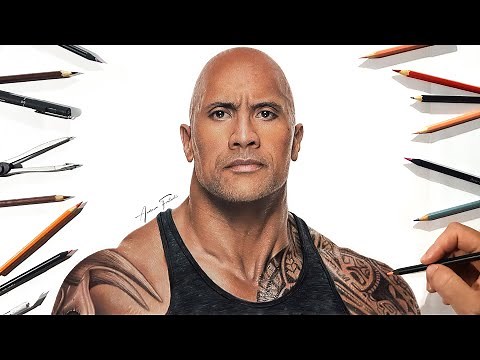 Drawing The Rock - Dwayne Johnson