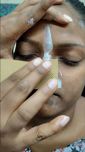How to do a full face wax #trending #viral #YouTube #short #Nishabeautyparlour #coldwax #rice