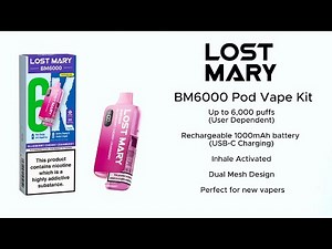 Lost Mary BM6000 Pod Vape Kit Unboxing & Setup