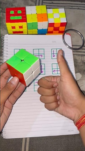 2x2 Pocket Cube Solve Trick Part -108 🥰👍