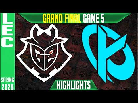 G2 vs KC Highlights Game 5 | Grand Final LEC Playoffs 2026 | G2 Esports vs Karmine Corp G5