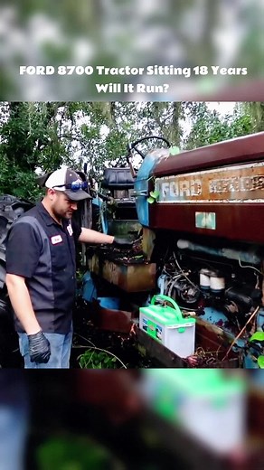 Part1: Can we return this Tractor To work again? #recovery #engine #old #car #willitrun #restoration #repair #fyp