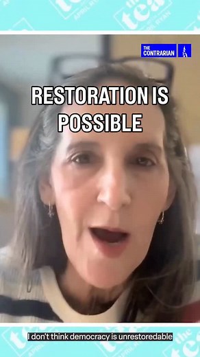 Joyce Vance offers a rousing reminder of hope on The Tea with April Ryan to help us [get through] the Trump administration’s chaotic and divisive actions. Watch Joyce’s full interview now on Substack. Link in bio. | The Contrarian