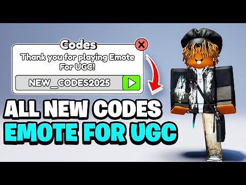 NEW WORKING CODES & FREE UGC ITEMS (Roblox Emote For UGC Codes 2025)