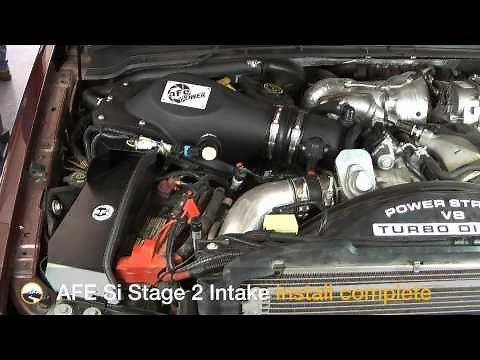 AFE Stage 2 SI Cold Air Intake Install: 2008 Ford 6.4L Powerstroke