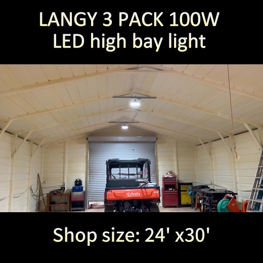 ✨ Don't Miss Out! LANGY UFO High Bay Light for Warehouse, Workshop, and More - Up to 30% Off! ✨🛸 - Super bright 150lm/ watts - Easy to install - Free and fast shipping - 3 year warranty | LANGY Solar Lighting