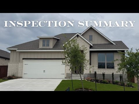 Inspection Summary, 3191 Bee Hill, Schertz Tx