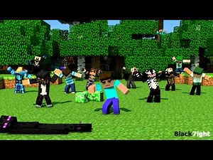 Minecraft Harlem Shake with youtubers [Minecraft Animation]