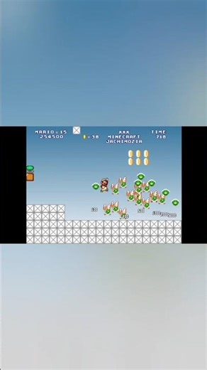 MWR:Mario gets 3 lifes with blue Koopa's shell vid 7. #shorts #mario #koopa #minecraft #coins #1up