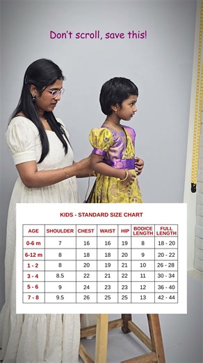 Disclaimer: The standard size chart provided is for general reference only not fit for all body type