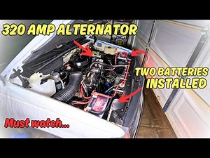 HOW TO INSTALL A DUAL BATTERY SET UP, HIGH OUTPUT ALTERNATOR AND 0 GAUGE BIG 3 ON 93 GMC SIERRA OBS.