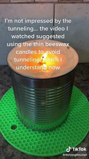 Crisco candle time! Cheap, simple diy candle with a long burn time! #preptok #preparedness #thinkahead #beprepared #criscocandle