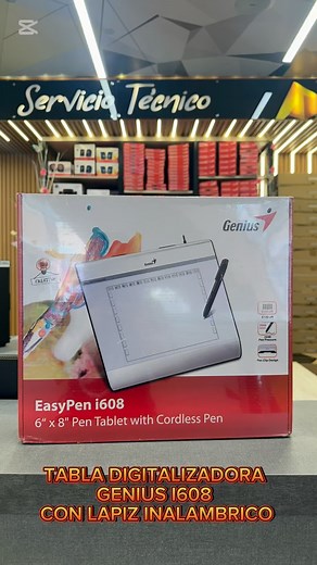 Tecnoplanet / Portatiles / Impresoras / Accesorios on Instagram: "🗣️La tableta digitalizadora Genius EasyPen i608 permite generar dibujos, piezas gráficas y apartados textuales de gran calidad. Su lápiz sensible a la presión de 2048 niveles proporciona trazos más finos y delgados, teniendo como resultado ilustraciones más llamativas y acordes a las proporciones establecidas.✏️"