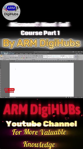 Microsoft Word Full Course by ARM DigiHubs #msword#Microsoft | ARM DigiHubs