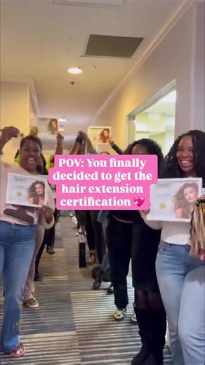 Here is to starting the new year off right with a new certification! All across the USA, stylists are leveling up their careers with Dreamcatchers Hair Extension Certifications! 💖 We have more classes coming up! Link in bio to register at a class near you! Video by @hairbyninaharn #hairextensions #haircertification #hairstylist #stylistlife