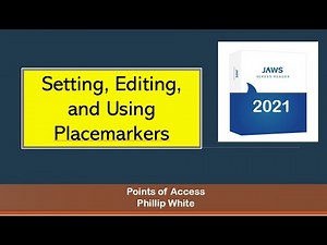 Setting and Editing Jaws 2021 Placemarkers